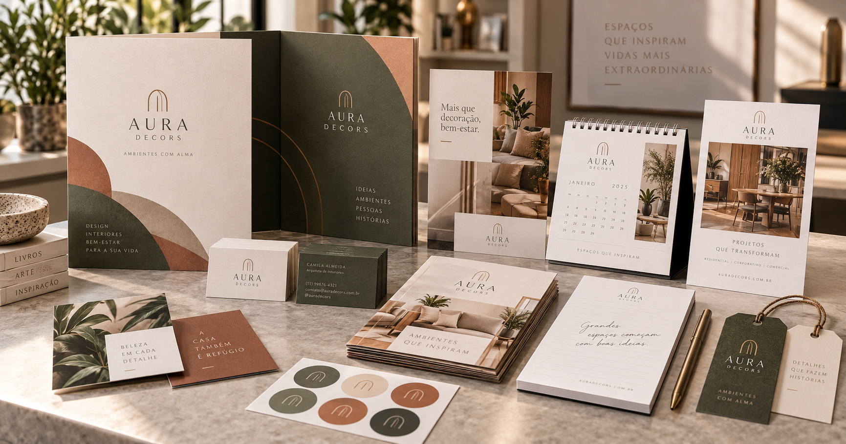 Materiais gráficos personalizados